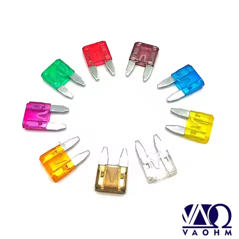VAOHM 10PCS Mini Blade Type Automotive Circuit Protectors Small 3A 5A 7.5A 10A 15A 20A 25A 30A 35A 4