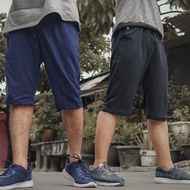 Men's women's shorts below the knee 7/8 plain