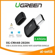 UGREEN CM448 USB WiFi Adapter AC650 | 5GHz 2.4GHz Wireless Network Dongle for PC Laptop Desktop Wind