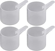 63 mL Plastic Measuring Packaging Scoop (= 63 cc/ = 4.26 tablespoon/ 2-1/8 fl oz), Short Handle - to