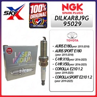 NGK DILKAR8J9G 95029 (4 PCS) Laser Iridium Spark Plug | Toyota Auris 1.2T C-HR 1.2T Corolla 1.2T 8NR