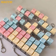 【SG】Button Keycap Fidget Keychain Clicker Toy Diy Keyboard Toy Cube Press-and-click keyboard toy