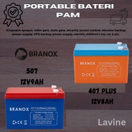 BRANOX Back Up Battery 12V 9AH Rechargeable Sealed Lead Acid VRLA Battery