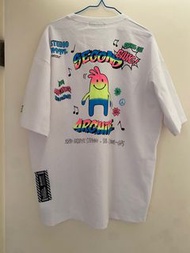 全新 白色 韓國品牌 2nd archive oversize tee