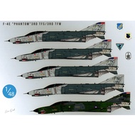 DECAL (Water DECAL) Siam Scale 1/48 F-4E "PHANTOM" 3RD TFS/3RD TFW
