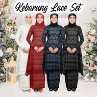 Kebaya Moden Sulaman Lace Baju Kurung Muslimah Dress  Ironles Murah Baju For Women Set Muslimah