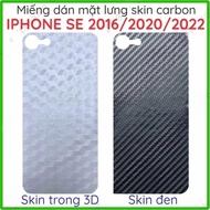 IPhone Se 2016 / 2020 / 2022 carbon skin back cover