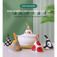 Spot new Japanese style Triangle pot cap kitchen fabric anti-ironing handle cover casserole iron pot ear cover enamel pot heat insulation cover shipped on the same day UL77