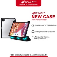 Monseau Case For IPad 8th 7th 9th Case Magnetic Detachable Anti-drop 2 in1 with Pencil Holder Cover