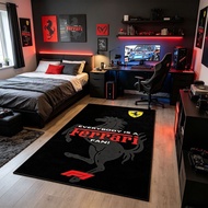 Good Quality Gaming Room Carpet Racing Car Simulator Floor Mat F1 Fleet Same Style Carpet Bedside Bl
