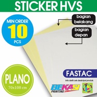 Kertas Sticker HVS Plain Uk. Plano 70 x 108 - Stiker FASTAC