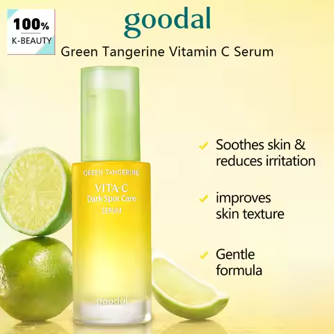 GOODAL Green Tangerine Vitamin C Serum,Lightweight Serum,Reducing Dullness,Antioxidant Protection,Ko