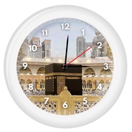 Jam Dinding Analog KABAH MEKAH MADINAH - Ukuran Besar 30CM / Jam Dinding Islami / Jam Dinding Quartz