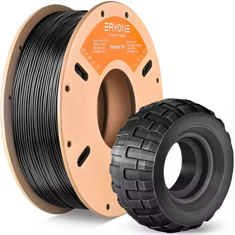ERYONE TPU 95A 3D Printer Filament 1.75mm, Flexible 95A Soft High Elasticity 500g Spool