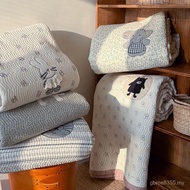 Korean Mini Bed Cover Three-Piece Set Embroidered Cartoon Quilt Double Order Spring Autumn Summer Su
