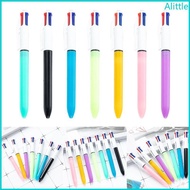 Alia 4-in-1 Retractable Ballpoint Pens 4 Colors Shuttle Pens Multicoloured Pens Office School Suppli
