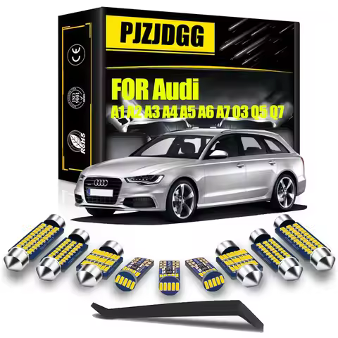 For Audi A3 8P 8V 8L A4 B5 B6 B7 B8 A5 8T A6 C5 C6 C7 A7 A8 D2 D3 A1 8X A2 Q3 Q5 Q7 Car LED Interior