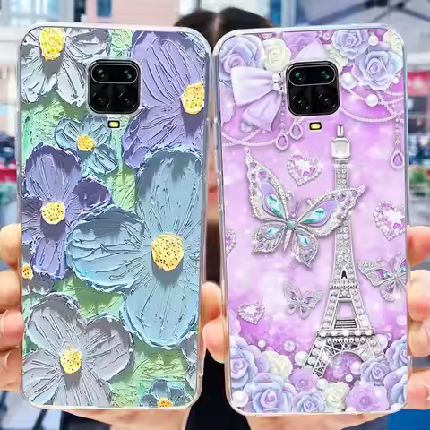 For Xiaomi Redmi Note 9s Phone Case Cool Fashion Design Soft Silicone TPU Back Cover For Redmi Note 