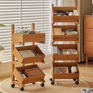 Kitchen Living Room Floor Rack Snack Display Rack Fruit Display Storage Multi-Grid Sundries Vegetabl
