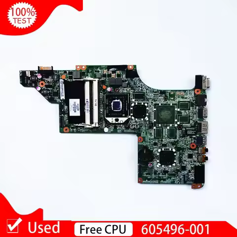 Used 605496-001 Laptop Motherboard For HP Pavilion DV7-4000 DA0LX8MB6D0 31LX8MB0080 DDR3 Main Board