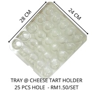 TRAY / ALAS CHEESE TART/ BEKAS LETAK CHEESE TART / 25 LUBANG SAIZ 4 CM