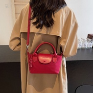2025 New French Niche High-end MINI Dumpling Bag Women Longchamp Style Tote Bag Simple Versatile Sli