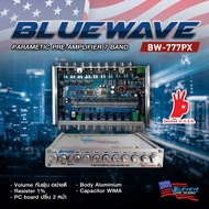 ปรีแอมรถยนต์ โมแรง 7 แบรน ยี่ห้อ bluewave รุ่นใหม่ รุ่น BW-777 PK แยกซับอิสระ ของแท้