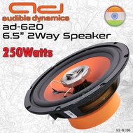 Audible Dynamics AD-620  6.5" 2-Way Coaxial Speaker System 250Watts