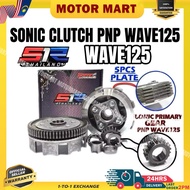👍S1R (SONIC PNP WAVE125) CLUTCH GEAR (5PCS PLATE) WAVE125R WAVE125 WAVE125S 5PCS CLUTCH FULL SET MOD