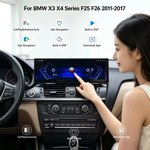 14.9" Car Multimedia Automotive Player For BMW X3 X4 Series F25 F26 2011-2017 Android 14 Carplay GPS