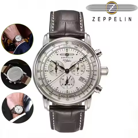 Original Factory ZEPPELIN Airship Commemorative Version Fashion Classic Casual Men's Wristwatch Busi
