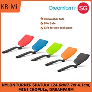 (BUNDLE OF 2) DREAMFARM MINI CHOPULA NYLON TURNER SPATULA L24.6xW7.7xH4.1cm, BLACK/RED/ORANGE/GREEN/
