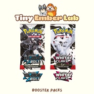 English Pokemon Black Bolt White Flare Loose Booster Packs