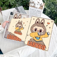 360 ° Rotating iPad Case with Pen Slot Do Tai Chi Labubu Acrylic Backboard Pro11 2020 Gen10 Gen9 Gen