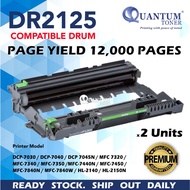 2x Compatible Drum Kit DR-2125 DR2125 DR 2125 for Brother HL-2140 HL-2170W DCP-7030 DCP-7040 MFC-734