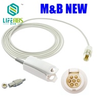 Child Finger Clip Ear Clip Silicone Long Cable Reusable Spo2 Oxygen Sensor Spo2 Sensor for M&b New P