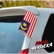 BENDERA/FLAG HARI MALAYSIA DAY Viral Car Label Cute Waterproof