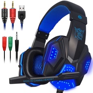 Plextone PC780 3.5mm Wired Gaming Headphone with Microphone and LED Light for Computer, Laptop