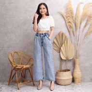 TERESA JEANS SKODER PRITA CELANA HIGHWAIST JEANS KULOT DRAKO