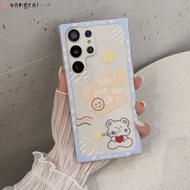 For Vivo V21 V21s V21e V20 V15 V11 Pro SE V17 Neo V11i V7 Plus V7+ V5 Lite Phone Case Cute Bear Cartoon Love Smile Transparent Clear Simple Soft Silicone Casing Cases Case Cover