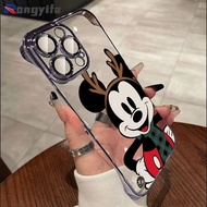 Christmas Mickey Slim Frameless Casing For Meizu 21 Note 20 18 Pro Meizu 18X Acrylic Cover Cartoon C