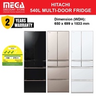 HITACHI R-HW540WS 540L MULTI-DOOR FRIDGE