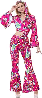 Disco Outfit Women 70s Costume for Women Hippie Disco Costumes for Women Dress