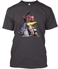 Men T Shirt Optimus and Grimlock tshirt XS-4XL-5XL-6XL