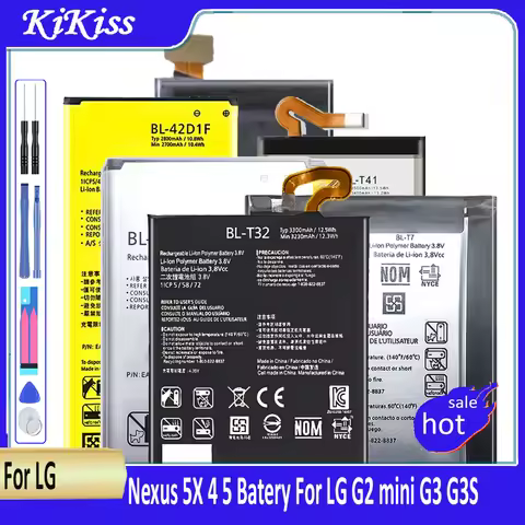 Batery For LG Nexus 5X, 4, 5, G2 Mini, G3, G3S, G3C, G4, G4S, G4C Beat, G5, G,6 G7, G8 ThinQ, B2MINI