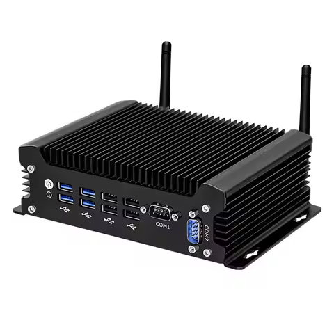 NUC Intel I5-4278U Mini PC Win 7/8/10 Linux 2 LAN 2 COM WIFI 8 USB Fanless Home Industrial With AU/U