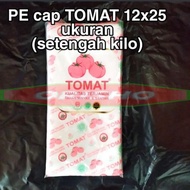 Pe plastic tomato size 12x25 (4 packs) ice plastic bags