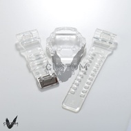 (Vcustom) G8900 JELLY " CLEAR " BAND AND BEZEL WATCH STRAPS