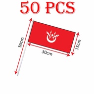 Kelantan Hand Hold Flag, Bendera Tangan Negeri Kelantan 15x30cm (50's/pkt)