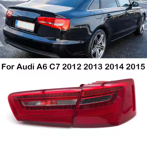 For Audi A6 C7 2012-2016 LED Rear Tail Light Brake Lamp Tail Lamp Assembly With Bulbs 4GD945093 4GD9